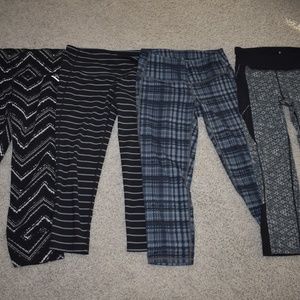 Lot of 4 Athleta Workout Capris, Size XS